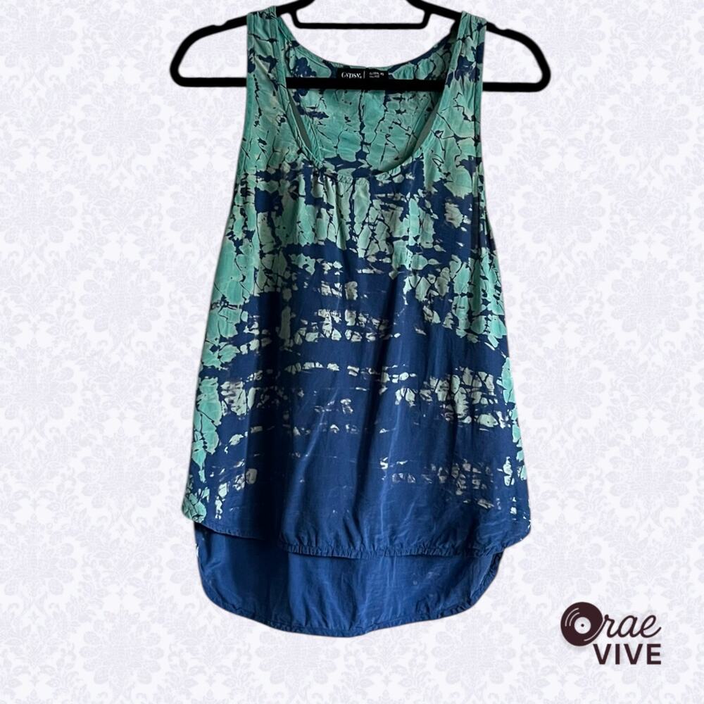 Gypsy 05 Ombre Tie Dye Silk Tank Top - Women's Size XS